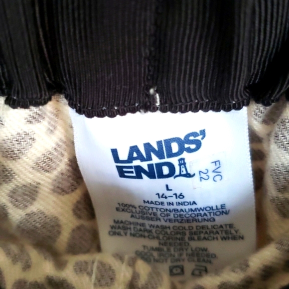 Land's End Cotton flannel pajamas sz Large, like new - Picture 5 of 5